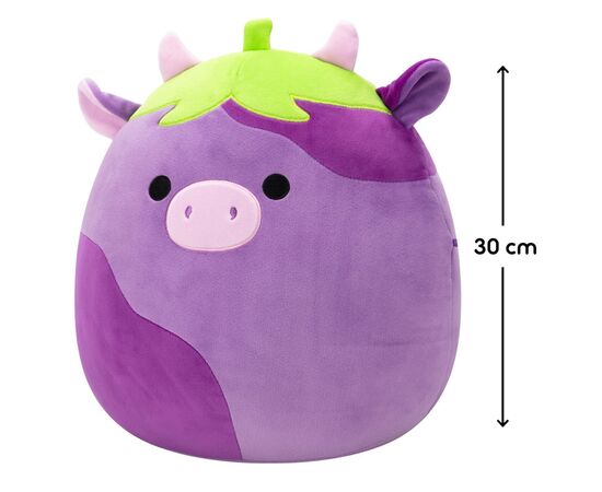 Мягкая игрушка Squishmallows Коровка-баклажан Фредерик 30 см (SQCR07969), изображение 2 Мягкая игрушка Squishmallows Коровка-баклажан Фредерик 30 см (SQCR07969), изображение 2