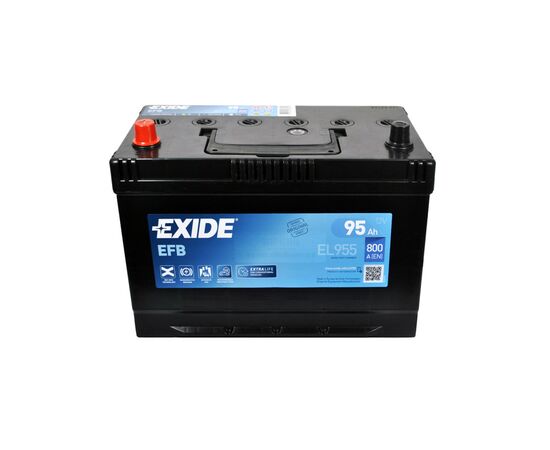 Аккумулятор автомобильный EXIDE START-STOP EFB 95A (EL955), изображение 2 Аккумулятор автомобильный EXIDE START-STOP EFB 95A (EL955), изображение 2