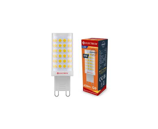 Лампочка Electrum 5W Cer LC-15 G9 3000K (A-LC-1897), изображение 2 Лампочка Electrum 5W Cer LC-15 G9 3000K (A-LC-1897), изображение 2