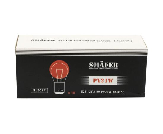 Автолампа SHAFER 12V21WPY21WBAU15S (SL2017), изображение 3 Автолампа SHAFER 12V21WPY21WBAU15S (SL2017), изображение 3