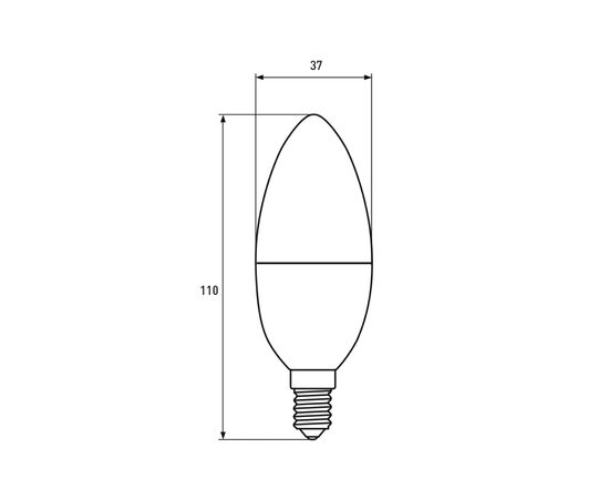 Лампочка EUROELECTRIC LED CL 9W 900Lm E14 4000K (LED-CL-09144(EE)), изображение 3 Лампочка EUROELECTRIC LED CL 9W 900Lm E14 4000K (LED-CL-09144(EE)), изображение 3