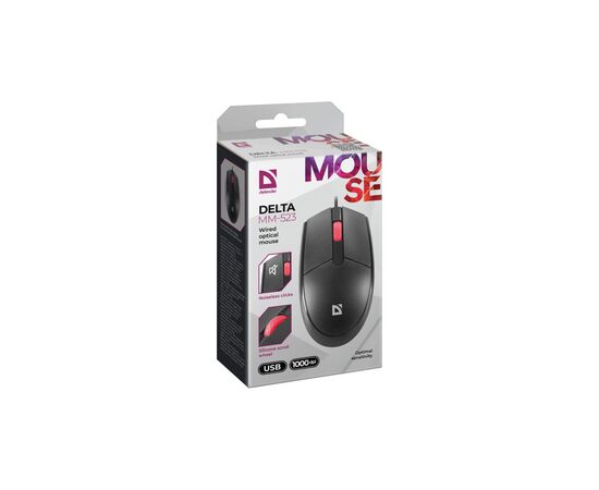 Мышка Defender Delta MM-523 USB Black (52523), изображение 5 Мышка Defender Delta MM-523 USB Black (52523), изображение 5