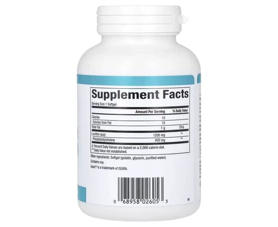 Витаминно-минеральный комплекс Natural Factors Фосфатидилхолин, 420 мг, Phosphatidyl Choline, 90 гелевых капсул (NFS-02605), изображение 2 Витаминно-минеральный комплекс Natural Factors Фосфатидилхолин, 420 мг, Phosphatidyl Choline, 90 гелевых капсул (NFS-02605), изображение 2