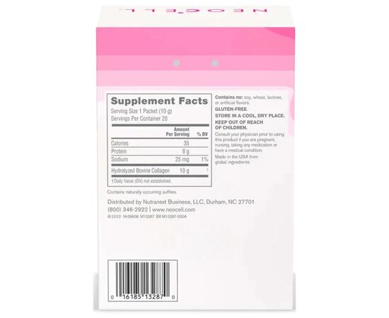 Витаминно-минеральный комплекс Neocell Пептиды Супер Коллагена, 10 гр, Super Collagen Peptides, NeoCell, 20 стик (M13287), изображение 3 Витаминно-минеральный комплекс Neocell Пептиды Супер Коллагена, 10 гр, Super Collagen Peptides, NeoCell, 20 стик (M13287), изображение 3