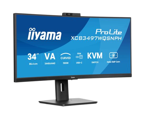 Монітор iiyama XCB3497WQSNPH-B1, зображення 2 Монітор iiyama XCB3497WQSNPH-B1, зображення 2