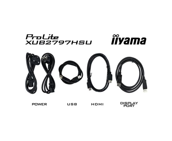 Монітор iiyama XUB2797HSU-W2, зображення 12 Монітор iiyama XUB2797HSU-W2, зображення 12