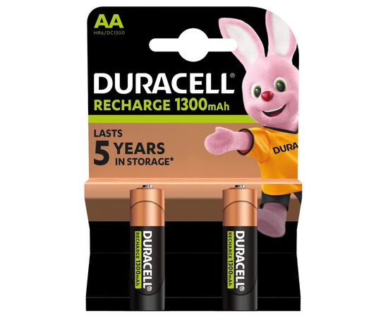 Аккумулятор Duracell AA HR6 1300mAh * 2 (5000394039186 / 81367175), изображение 2 Аккумулятор Duracell AA HR6 1300mAh * 2 (5000394039186 / 81367175), изображение 2