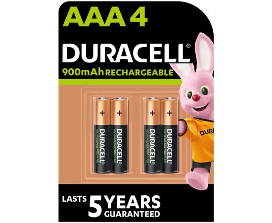 Аккумулятор Duracell AAA HR03 900mAh * 4 (5005015)