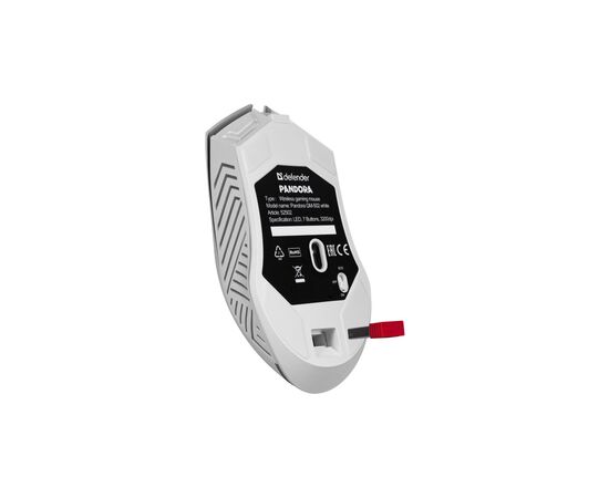 Мишка Defender Pandora GM-502 LED Wireless White (52502), зображення 5 Мишка Defender Pandora GM-502 LED Wireless White (52502), зображення 5