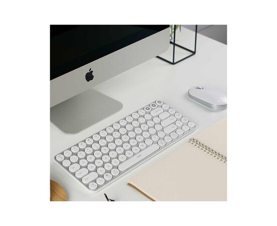 Клавіатура Xiaomi MiiiW AIR85 Bluetooth/Wireless UA White (MWXKT01 White), зображення 3 Клавіатура Xiaomi MiiiW AIR85 Bluetooth/Wireless UA White (MWXKT01 White), зображення 3