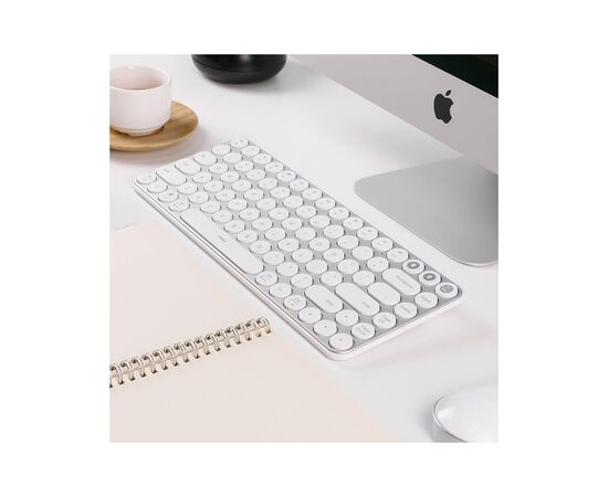 Клавіатура Xiaomi MiiiW AIR85 Bluetooth/Wireless UA White (MWXKT01 White), зображення 5 Клавіатура Xiaomi MiiiW AIR85 Bluetooth/Wireless UA White (MWXKT01 White), зображення 5
