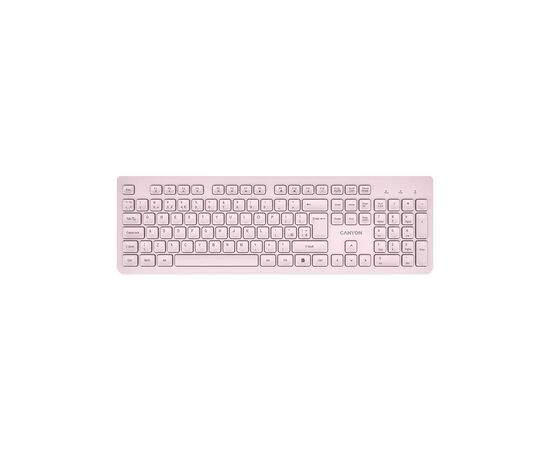 Клавиатура Canyon HKB-W01 Silent Wireless UA Beige (CNS-HKBW01BG)