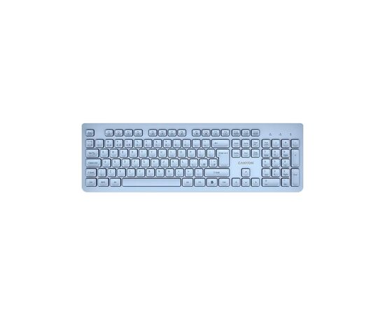 Клавиатура Canyon HKB-W01 Silent Wireless UA Blue (CNS-HKBW01BL)
