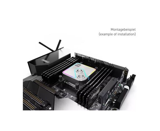 Водоблок Alphacool Core 1 Aurora Silver - AM4 / AM5 Intel LGA 1700 / LGA 1851 (13447), изображение 5 Водоблок Alphacool Core 1 Aurora Silver - AM4 / AM5 Intel LGA 1700 / LGA 1851 (13447), изображение 5