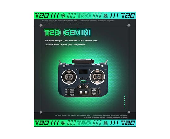 Пульт управления для дрона Jumper T20 V2 GEMINI ELRS 2.4G RDC90 (C10119)