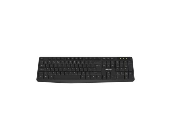 Клавиатура Canyon KB-W01 Water resistant Wireless UA Black (CNE-CKEYW01)
