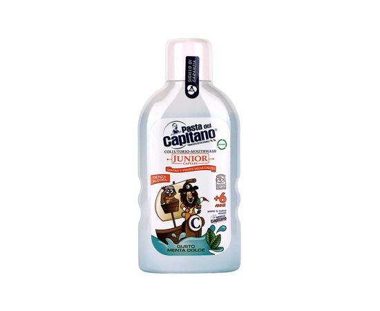 Ополаскиватель для полости рта Pasta del Capitano Junior Soft Mint 400 мл (8002140135613)