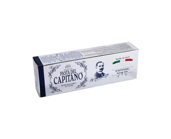 Зубная паста Pasta del Capitano Отбеливающая с содой 75 мл (8002140037900), изображение 3 Зубная паста Pasta del Capitano Отбеливающая с содой 75 мл (8002140037900), изображение 3