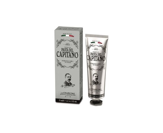 Зубная паста Pasta del Capitano С древесным углем 75 мл (8002140037702)