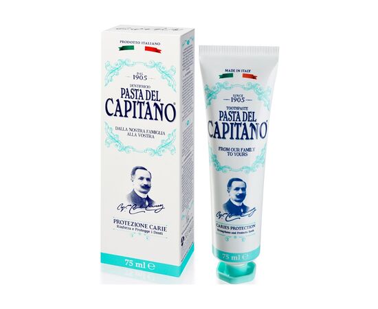 Зубна паста Pasta del Capitano Захист від карієсу 75 мл (8002140037801)