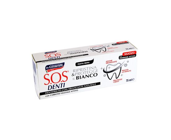 Зубна паста Dr. Ciccarelli S.O.S Denti Whitening Професіональне і безпечне відбілювання 75 мл (8002140041402)