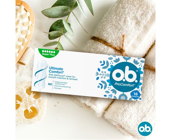 Тампоны o.b. ProComfort Super Plus 16 шт. (3574660607567/3574661331157), изображение 10 Тампоны o.b. ProComfort Super Plus 16 шт. (3574660607567/3574661331157), изображение 10