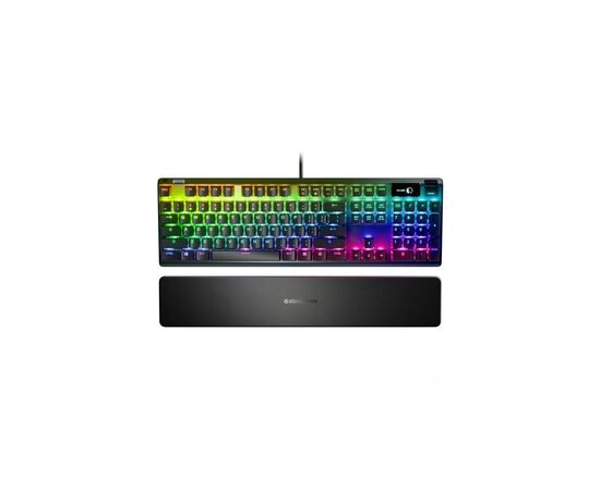 Клавиатура SteelSeries Apex 7 Blue Switch OLED Smart Display USB UA Black (64774), изображение 2 Клавиатура SteelSeries Apex 7 Blue Switch OLED Smart Display USB UA Black (64774), изображение 2