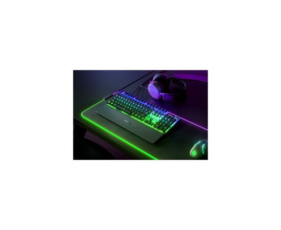 Клавиатура SteelSeries Apex 7 Blue Switch OLED Smart Display USB UA Black (64774), изображение 7 Клавиатура SteelSeries Apex 7 Blue Switch OLED Smart Display USB UA Black (64774), изображение 7