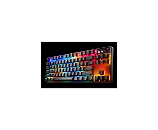 Клавиатура SteelSeries Apex Pro TKL Wireless Gen 3 UA HyperMagnetic OmniPoint 2.0 OLED UA Black (64871), изображение 6 Клавиатура SteelSeries Apex Pro TKL Wireless Gen 3 UA HyperMagnetic OmniPoint 2.0 OLED UA Black (64871), изображение 6