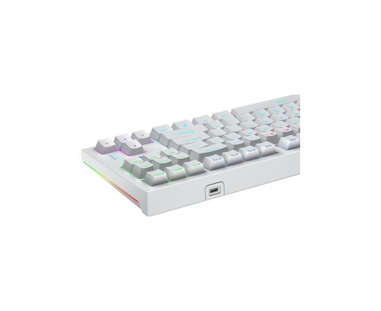 Клавиатура Aula F3032 White keycaps plus 21 Yellow keys KRGD Brown USB UA White (6948391201757), изображение 3 Клавиатура Aula F3032 White keycaps plus 21 Yellow keys KRGD Brown USB UA White (6948391201757), изображение 3