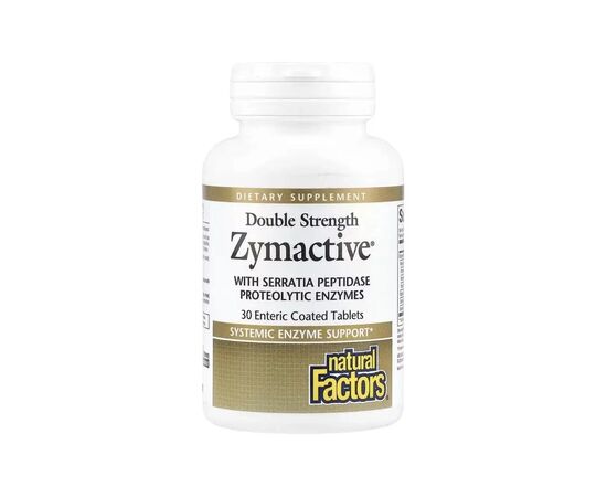 Витаминно-минеральный комплекс Natural Factors Ферменты двойной концентрации, Zymactive, Double Strength, 30 табле (NFS-01752)