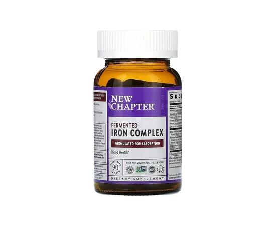 Минералы New Chapter Железо, ферментированный комплекс, Fermented Iron Complex, 90 таб (NCR-90357), изображение 3 Минералы New Chapter Железо, ферментированный комплекс, Fermented Iron Complex, 90 таб (NCR-90357), изображение 3