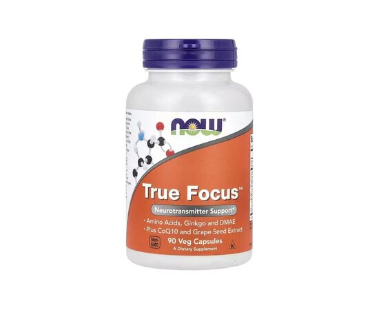 Витаминно-минеральный комплекс Now Foods Поддержка работы памяти и мозга, True Focus, 90 вегетарианск (NOW-00157)