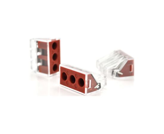 Соединитель кабеля 3-pin аналог WAGO K773-173, 50штпак Voltronic (K773-173/50)