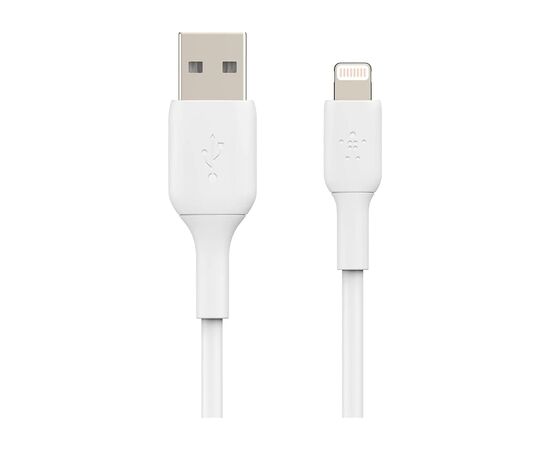Дата кабель USB 2.0 AM to Lightning 1.0m 12W PVC (2 Pack) White Belkin (CAA001BT1MWH2PK), изображение 2 Дата кабель USB 2.0 AM to Lightning 1.0m 12W PVC (2 Pack) White Belkin (CAA001BT1MWH2PK), изображение 2