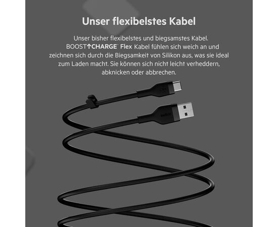 Дата кабель USB 2.0 AM to Type-C 3.0m 15W Black Belkin (CAB008BT3MBK), изображение 4 Дата кабель USB 2.0 AM to Type-C 3.0m 15W Black Belkin (CAB008BT3MBK), изображение 4