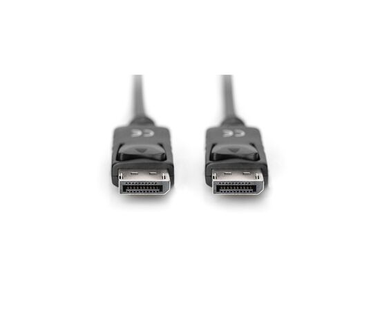 Кабель мультимедийный DisplayPort to DisplayPort 3.0m UHD 4K M/M Black Digitus (AK-340100-030-S), изображение 2 Кабель мультимедийный DisplayPort to DisplayPort 3.0m UHD 4K M/M Black Digitus (AK-340100-030-S), изображение 2
