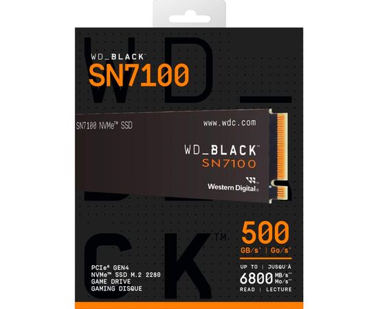 Накопитель SSD M.2 2280 500GB SN7100 WD (WDS500G4X0E), изображение 3 Накопитель SSD M.2 2280 500GB SN7100 WD (WDS500G4X0E), изображение 3