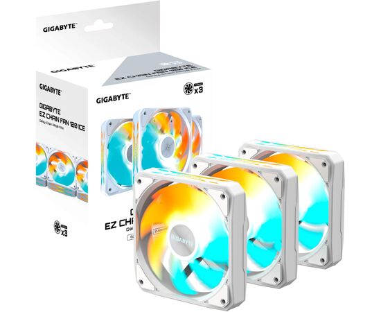 Кулер для корпуса GIGABYTE GP-GBT EZFAN1203 ICE, изображение 6 Кулер для корпуса GIGABYTE GP-GBT EZFAN1203 ICE, изображение 6