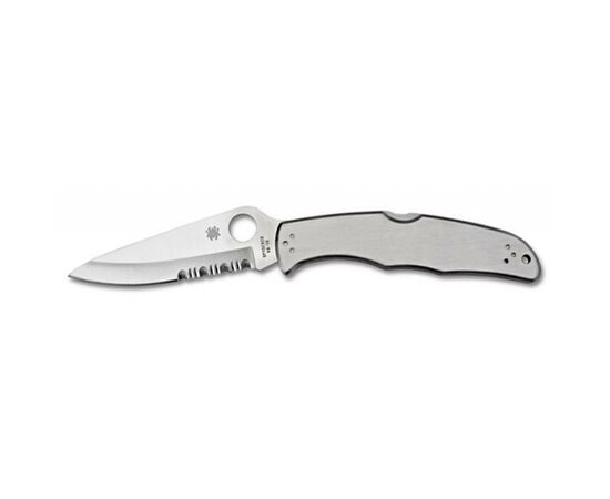 Нож Spyderco Endura, стальная рукоятка, полусеррейтор (C10PS)