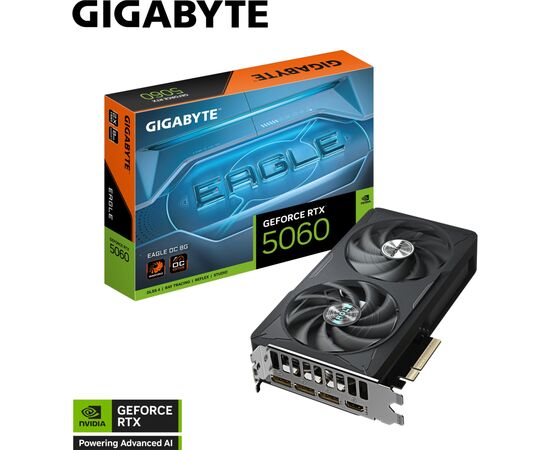 Видеокарта GIGABYTE GeForce RTX5060 8Gb EAGLE OC (GV-N5060EAGLE OC-8GD), изображение 11 Видеокарта GIGABYTE GeForce RTX5060 8Gb EAGLE OC (GV-N5060EAGLE OC-8GD), изображение 11