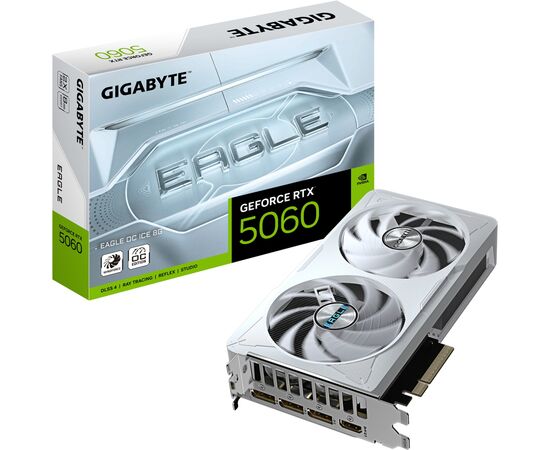 Видеокарта GIGABYTE GeForce RTX5060 8Gb EAGLE OC ICE (GV-N5060EAGLEOC ICE-8GD), изображение 10 Видеокарта GIGABYTE GeForce RTX5060 8Gb EAGLE OC ICE (GV-N5060EAGLEOC ICE-8GD), изображение 10