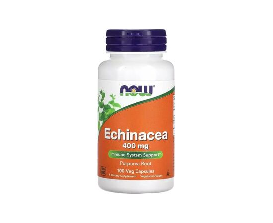 Травы Now Foods Эхинацея, 400 мг, Echinacea, 100 вегетарианских капсул (NOW-04660)
