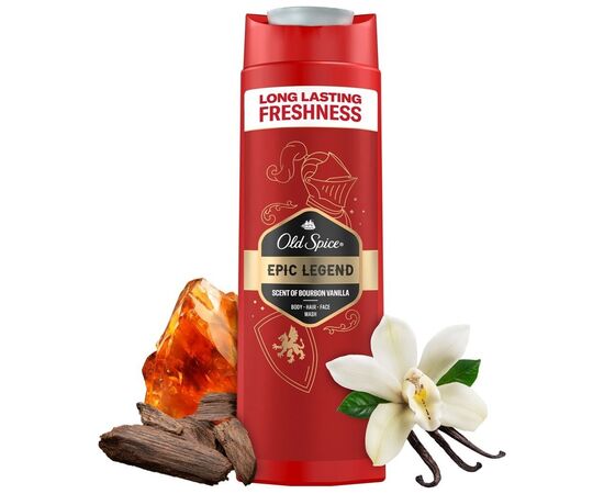 Гель для душа Old Spice Epic Legend 400 мл (8700216611046), изображение 2 Гель для душа Old Spice Epic Legend 400 мл (8700216611046), изображение 2