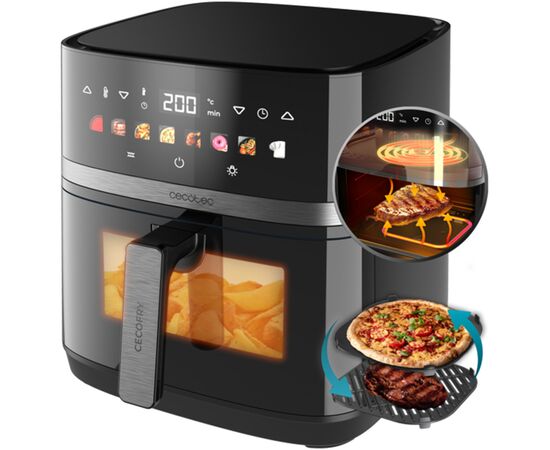 Мультипечь Cecotec Cecofry&Grill Duoheat 8000 (A01 EU01 100501), изображение 2 Мультипечь Cecotec Cecofry&Grill Duoheat 8000 (A01 EU01 100501), изображение 2