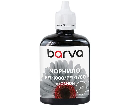 Чернила Barva Canon PFI-1000/PFI-1700 100ml GY, pigment (C1700-980)