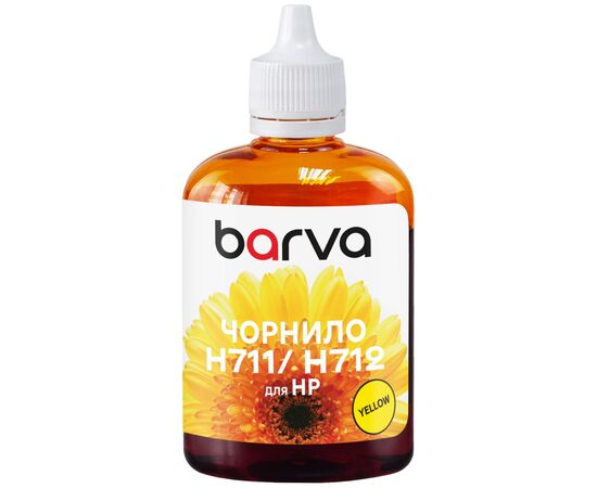 Чернила Barva HP 711/712 100ml Y, water-soluble (H711-856)