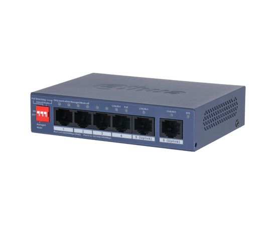 Коммутатор сетевой Dahua DH-CS4006-4ET2GT-36 PoE, изображение 2 Коммутатор сетевой Dahua DH-CS4006-4ET2GT-36 PoE, изображение 2