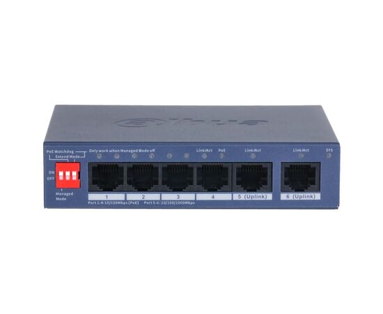 Коммутатор сетевой Dahua DH-CS4006-4ET2GT-36 PoE