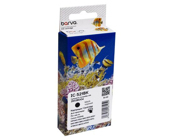 Картридж Barva Canon CLI-521BK (2933B004) 3425с (IC-521BK)